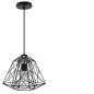 Suspension Sky Apollo grande cage en métal noir - douille E27 Suspension Sky Apollo grande cage en métal noir - douille E27