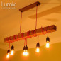 Poutre lumineuse bois de chêne massif 6 lampes douilles porcelaines noires 220V - environ 100 cm de long sur 7 x 7cm Poutre lumineuse bois de chêne massif 6 lampes douilles porcelaines noires 220V - environ 100 cm de long sur 7 x 7cm