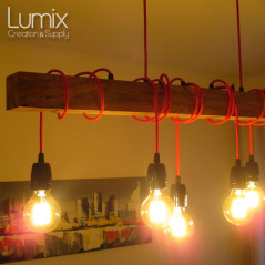 Poutre lumineuse bois de chêne massif