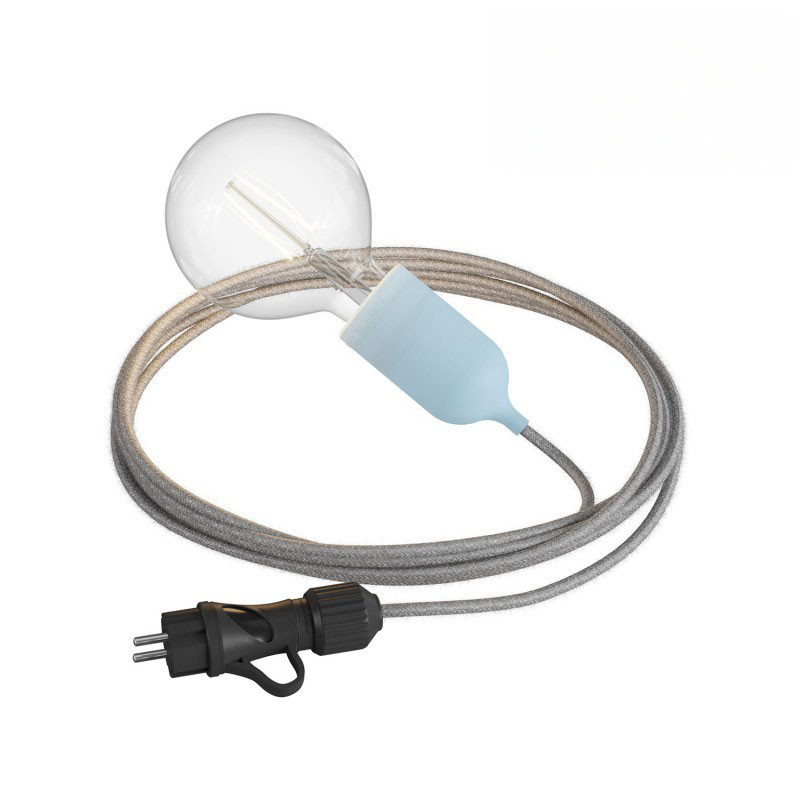 Lampe baladeuse à suspendre utilisable à l'extérieur - De 3 à 10 mètres de câble textile IP65 Lampe baladeuse à suspendre utilisable à l'extérieur - De 3 à 10 mètres de câble textile IP65