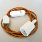 Lampe baladeuse douille silicone et variateur de lumière - câble textile Lampe baladeuse douille silicone et variateur de lumière - câble textile