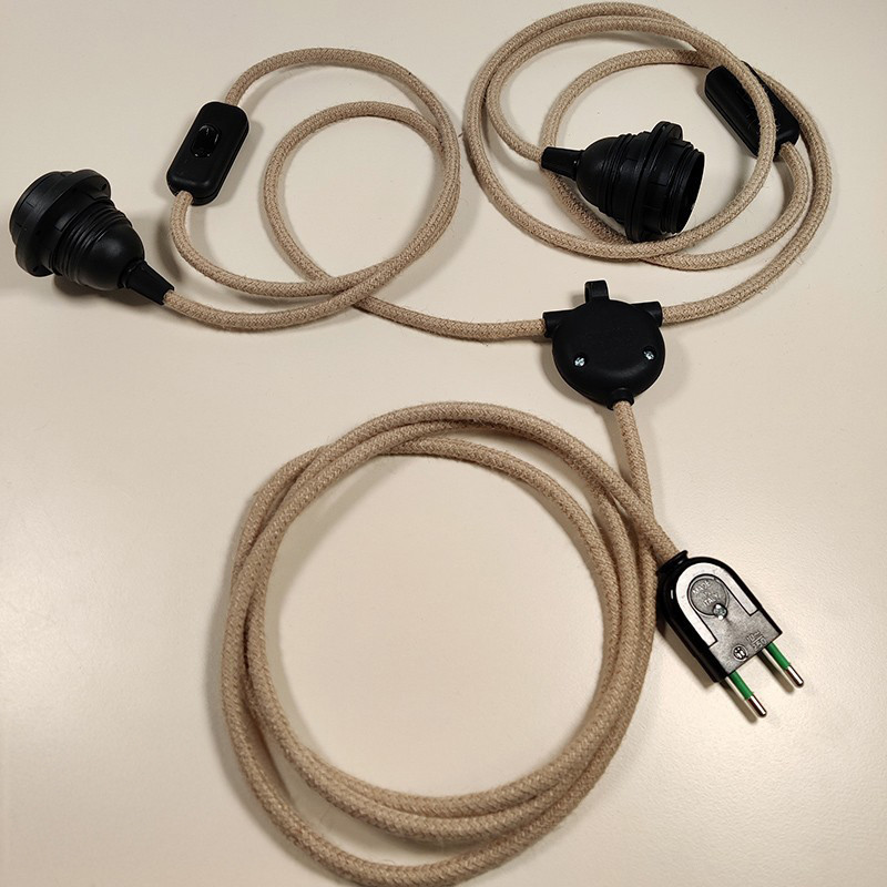 Lampe double à suspendre-1 ou 2 interrupteurs