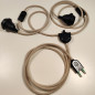 Lampe double à suspendre-1 ou 2 interrupteurs