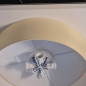 Plafonnier rond revêtement toile Noisette - Diam 38/48 cm Plafonnier rond revêtement toile Noisette - Diam 38/48 cm