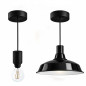 Lampe en suspension pour l'extérieur - Luminaire sur-mesure étanche IP65 - Porte-Douille silicone noire à bague Lampe en suspension pour l'extérieur - Luminaire sur-mesure étanche IP65 - Porte-Douille silicone noire à bague