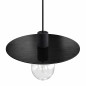 Suspension disque aluminium effet cuivre brossé pour l'extérieur couvert ou non couvert en IP65 Suspension disque aluminium effet cuivre brossé pour l'extérieur couvert ou non couvert en IP65