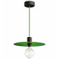 Suspension disque aluminium vert feuille pour l'extérieur couvert ou non couvert en IP65 Suspension disque aluminium vert feuille pour l'extérieur couvert ou non couvert en IP65
