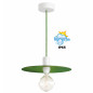 Suspension disque aluminium vert feuille pour l'extérieur couvert ou non couvert en IP65 Suspension disque aluminium vert feuille pour l'extérieur couvert ou non couvert en IP65