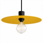 Suspension disque aluminium jaune pour l'extérieur couvert ou non couvert en IP65 Suspension disque aluminium jaune pour l'extérieur couvert ou non couvert en IP65