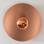 Applique HELIOS murale ou en plafonnier disque composite aluminium 3mm effet cuivre brossé 30 cm ou 22 cm Applique HELIOS murale ou en plafonnier disque composite aluminium 3mm effet cuivre brossé 30 cm ou 22 cm