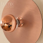 Applique HELIOS murale ou en plafonnier disque composite aluminium 3mm effet cuivre brossé 30 cm ou 22 cm Applique HELIOS murale ou en plafonnier disque composite aluminium 3mm effet cuivre brossé 30 cm ou 22 cm