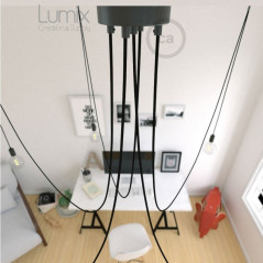 Suspension octopus câble noir