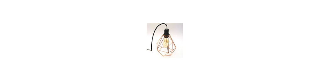lampe baladeuse à cage métal