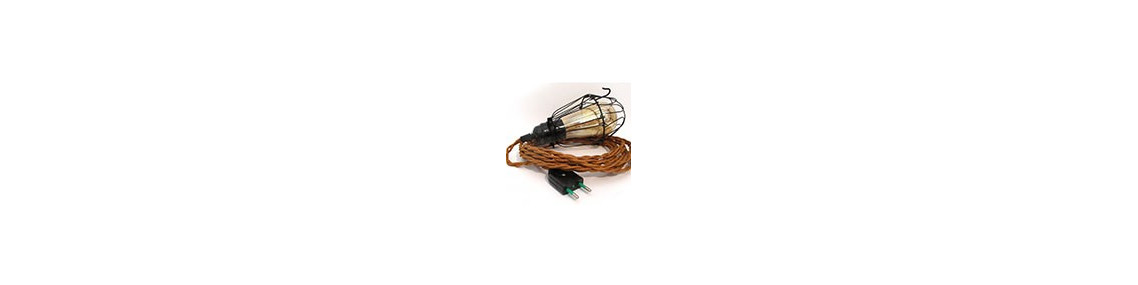 Lampe cage métal
