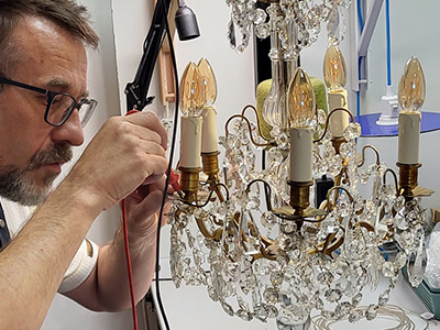 Restauration, Réparation Électrification de vos luminaires