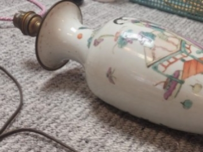 Restauration d'une ancienne lampe à poser 